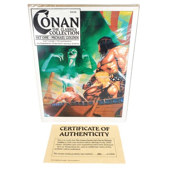 The Conan Classics Collection Set 1 Michael Golden Art Prints 890/2000 - Picture 1 of 12